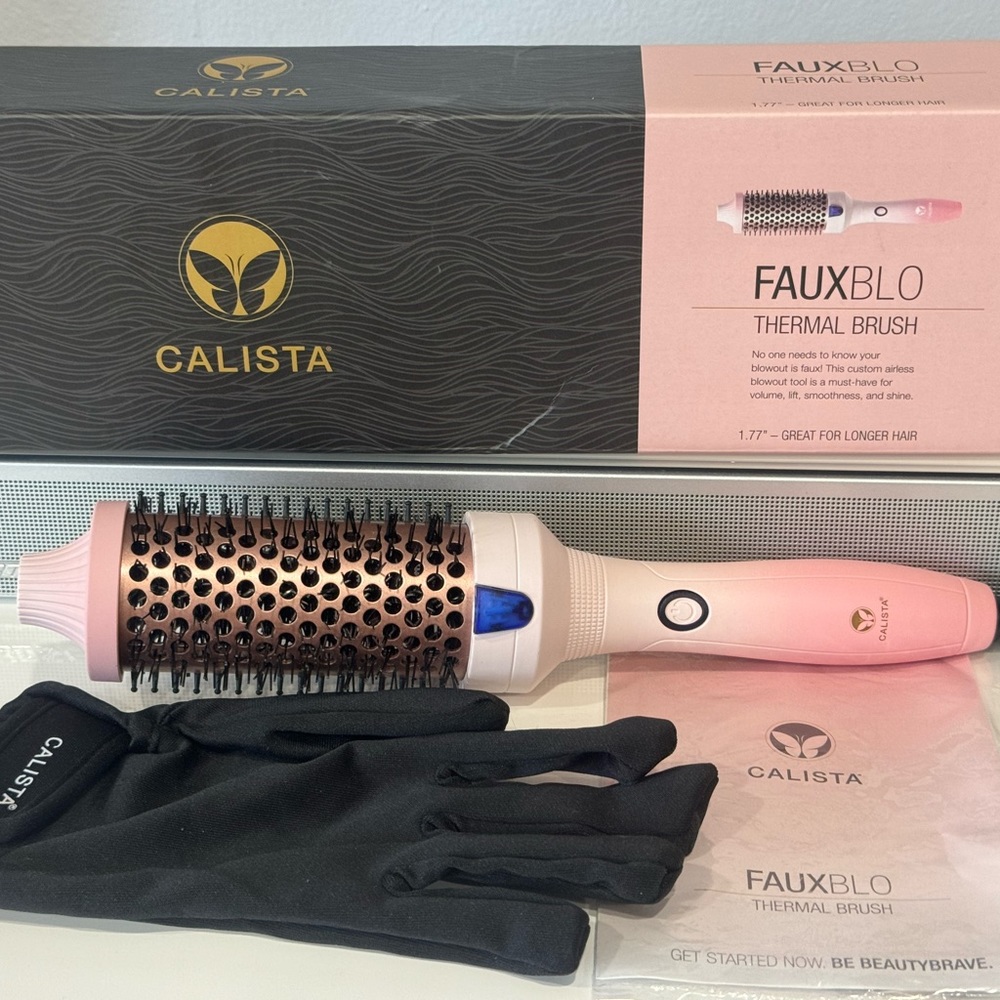 Calista FauxBlo Thermal Brush (Pink Ombre)1.77” Great for Long Hair